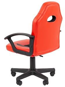 Детское компьютерное кресло CHAIRMAN KIDS 111, экокожа, красный/черный